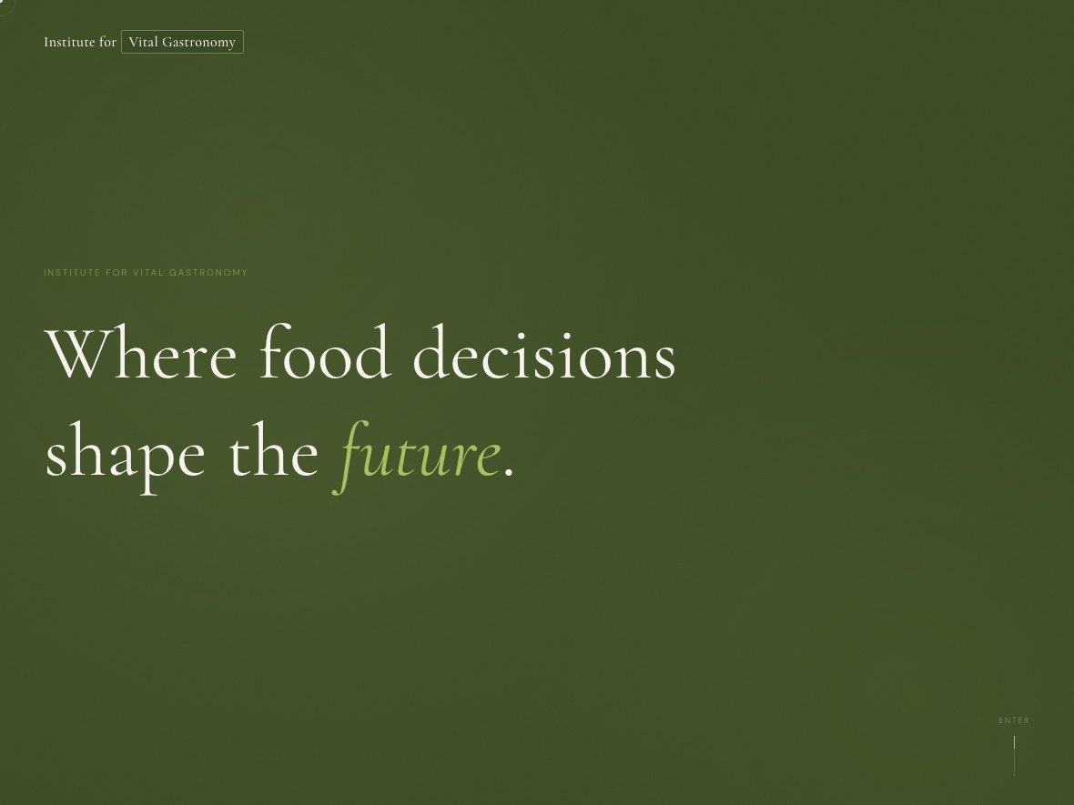 Institute for Vital Gastronomy